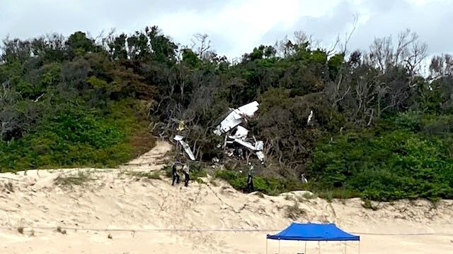 Picture of the Aerohire Pty Ltd Cessna 404 Titan that crashed while attempting to land at the Lockhart River Airport, the pilot and four passengers were killed. Picture Ten News First