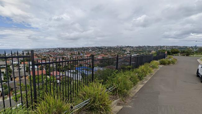 The street overlooks Sydney’s eastern suburbs.