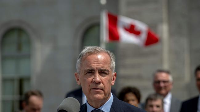 OMark Carney deftly parlayed a deep dislike of Justin Trudeau into an even deeper loathing of Donald Trump. Picture: Andrej Ivanov/Getty Images/AFP