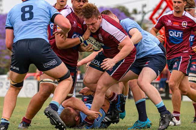 Byron Murphy. Super Rugby Under-19s action between the Reds and Waratahs. Picture courtesy of James Auclair.