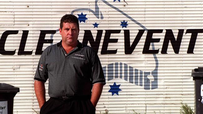 Craig Lovett as then Cleanevent CEO at the company's Kensington headquarters in North Melbourne in March 2000.