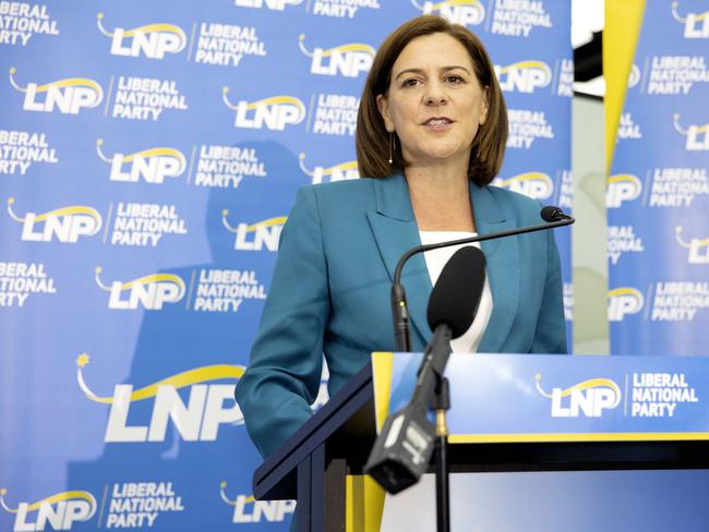 Then Queensland opposition leader Deb Frecklington in 2020. Picture: NCA NewsWire / Sarah Marshall