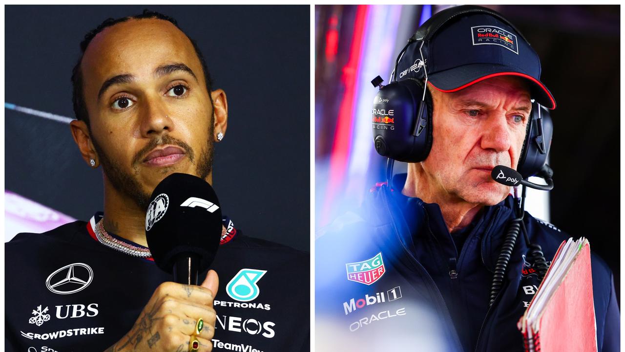 Lewis Hamilton and Adrian Newey