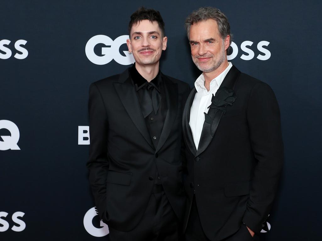 SYDNEY, AUSTRALIA - NOVEMBER 23: Jake Millar and Murray Bartlett attends the 2022 GQ Men Of The Year Awards at Crown Sydney on November 23, 2022 in Sydney, Australia. (Photo by Lisa Maree Williams/Getty Images)