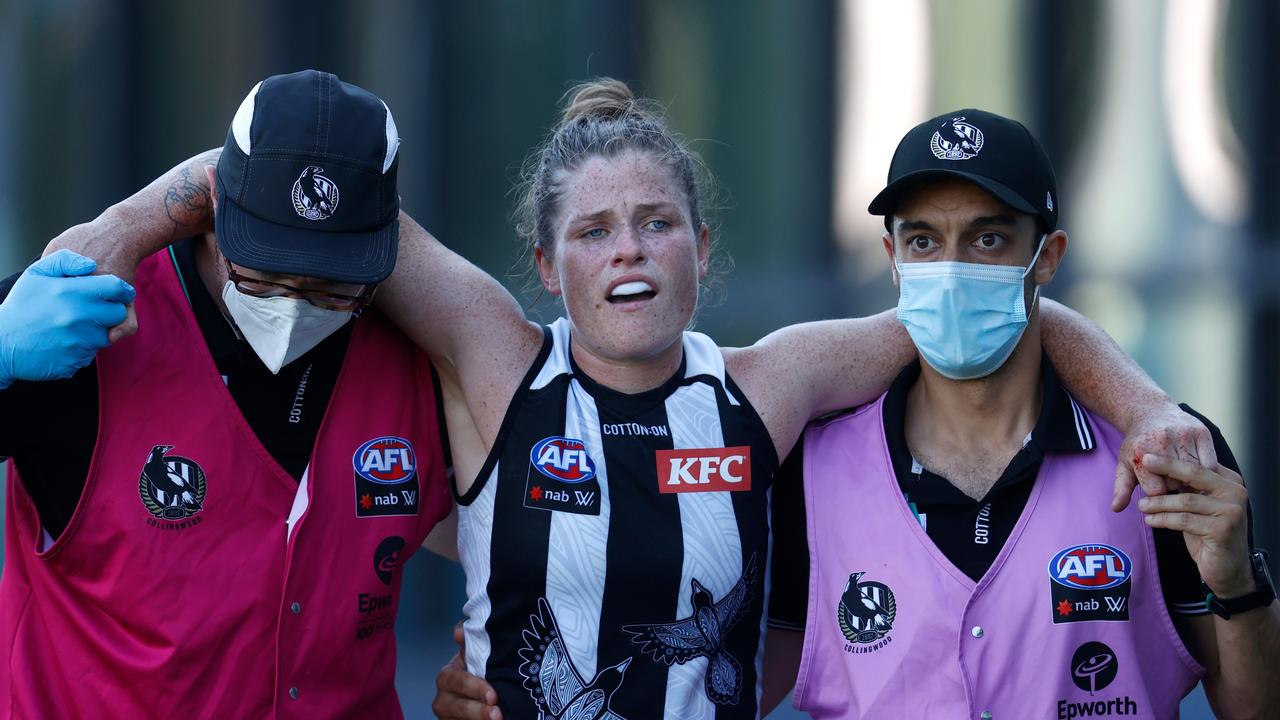 Brianna Davey is among the competition’s stars to be struck down by an ACL injury. Picture: Getty Images