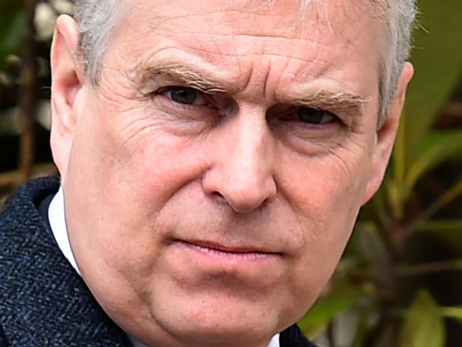 WINDSOR - UNITED KINGDOM - APRIL 5: Prince Andrew, Duke of York leaves the Easter Sunday service at St George's Chapel at Windsor Castle on April 5, 2015 in Windsor, England. (Photo by Ben Stansall - WPA Pool / Getty Images)