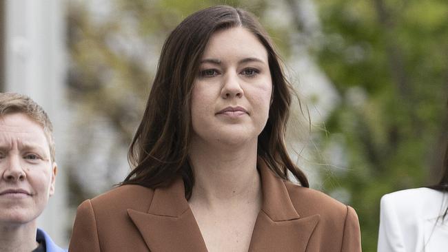 Mr Albanese slammed claims Senator Katy Gallagher misled parliament over what she knew about Brittany Higgins’ rape allegation. Picture: NCA NewsWire/Gary Ramage