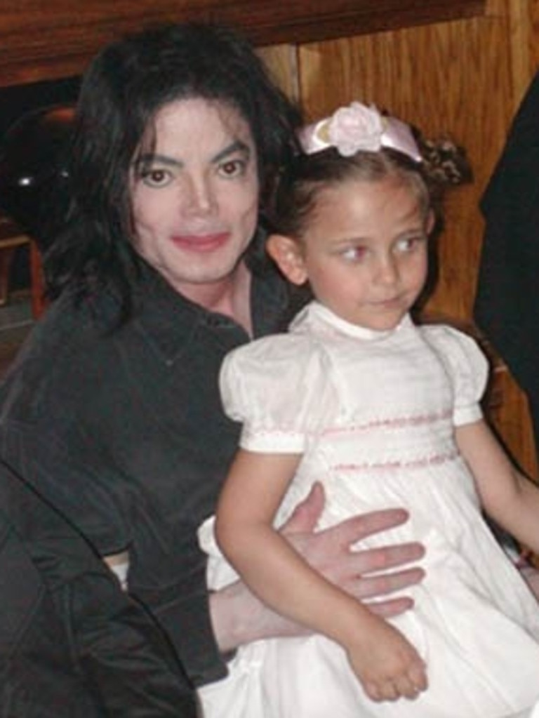 A young Paris with father Michael.