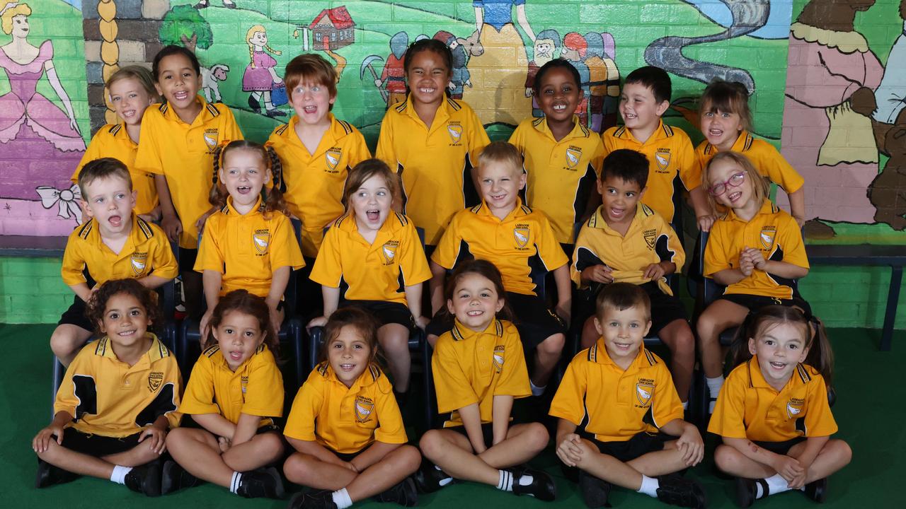 My First Year: Labrador State School Prep S. Back Row: Andia, Ayesha, Henry, Roselle, Osman, Braxton, Isla. Middle Row: Patrick, Armani, Amelia, Luca, Gabriel, Hannah. Front row: Jayda, Ahani, Bella, Zariyah, Atreo, Cleo Picture: Glenn Hampson