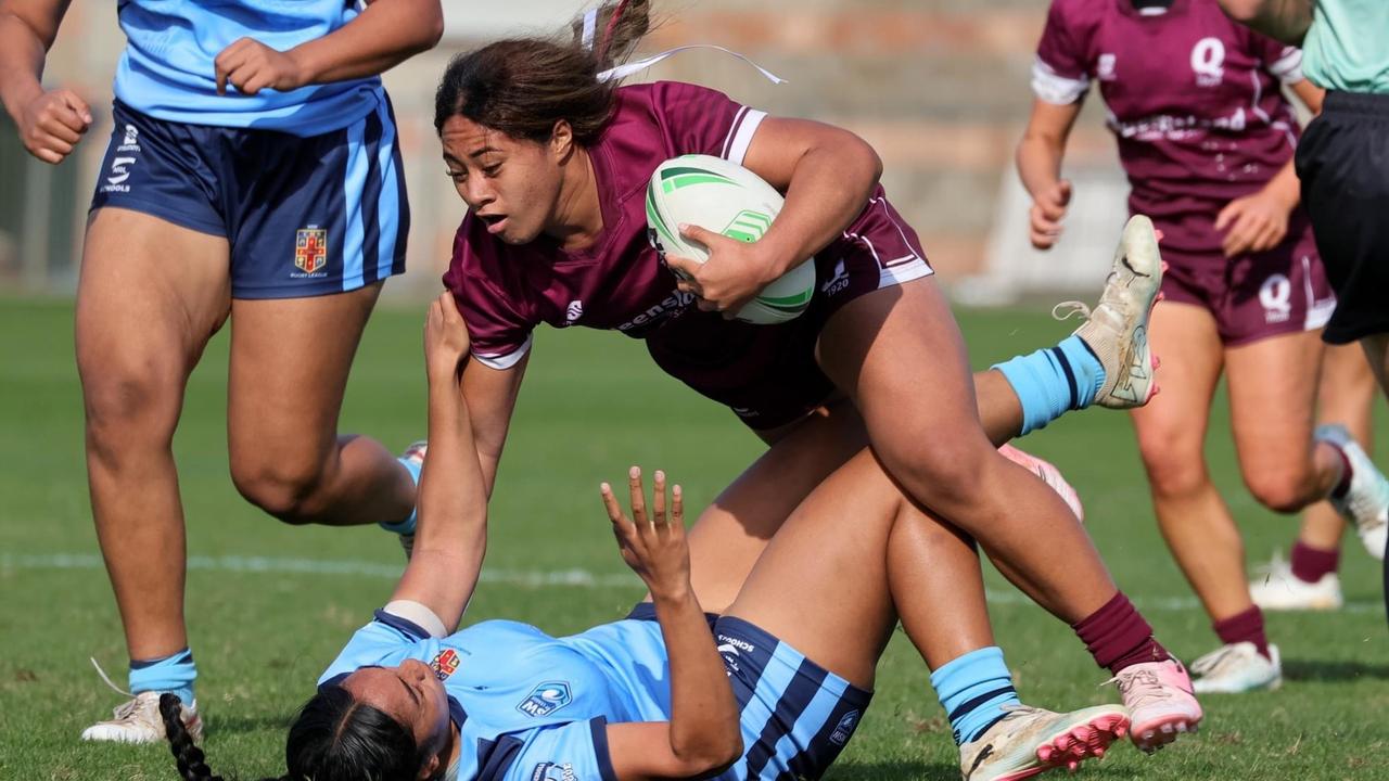 Shalom Sauaso in action at the ASSRL National Championships. Picture: Darrell Nash/Nashys Pix