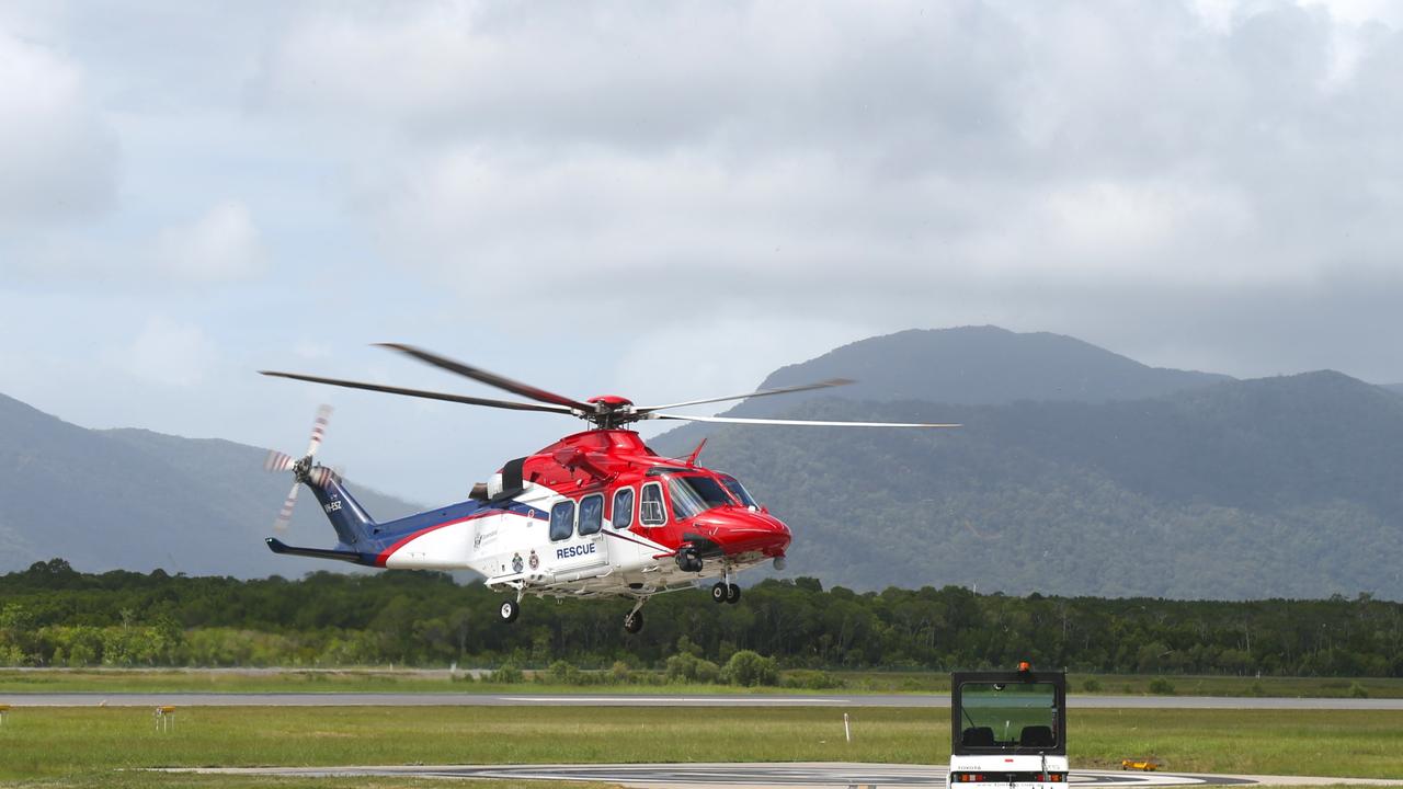 A rescue helicopter is en route to Mossman Hospital. Picture: Peter Carruthers