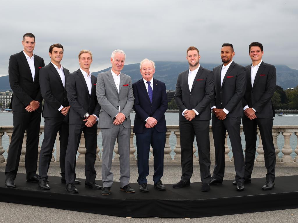 Team World. (Photo by Clive Brunskill/Getty Images for Laver Cup)