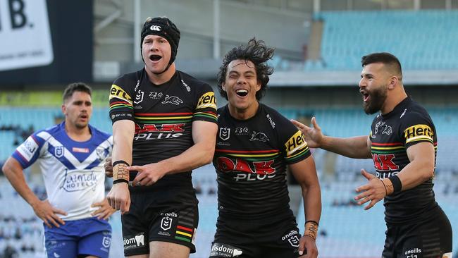 Trent Barrett is chasing several young Panthers in his Bulldogs rebuild. Picture: Getty Images.