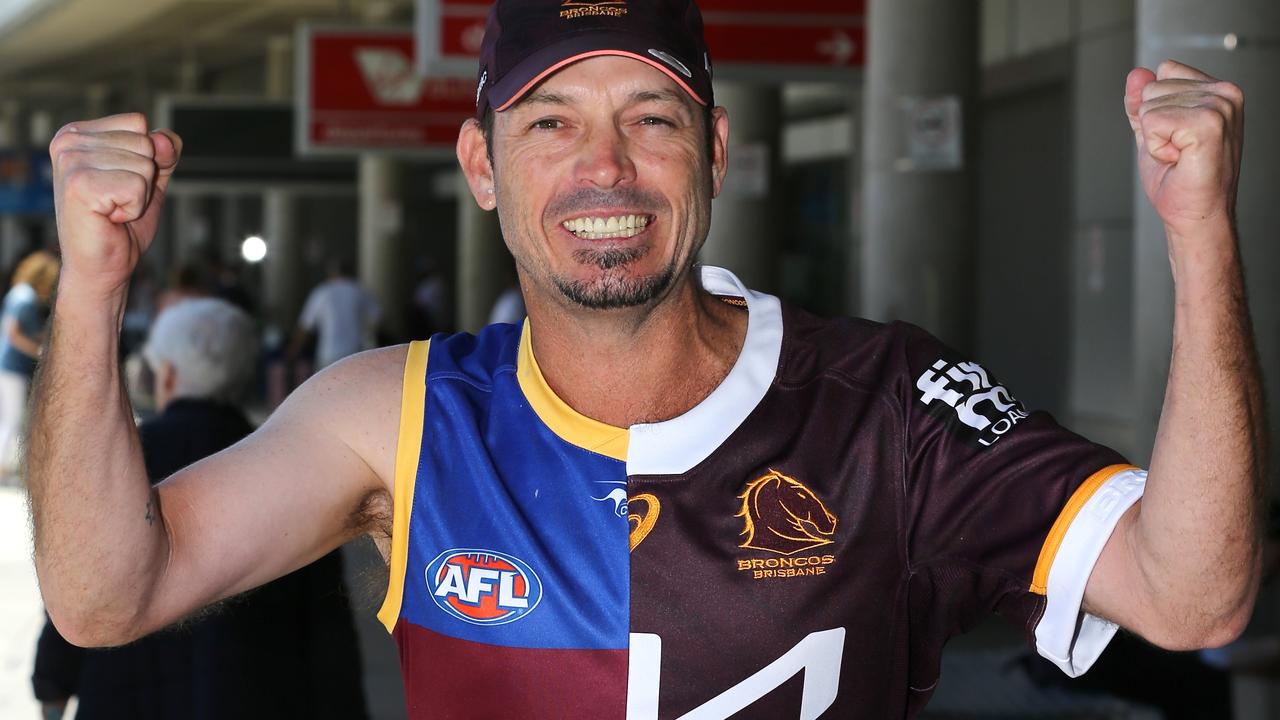 Brisbane superfan shows his love for both Lions and Broncos