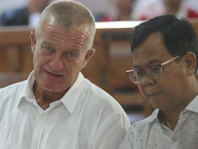 Australian Ricky Shane Rawson (left) has begged a Bali judge to allow him to continue rehabilitation on the island of the gods after he was found with methamphetamine. Picture. Lukman S. Bintoro