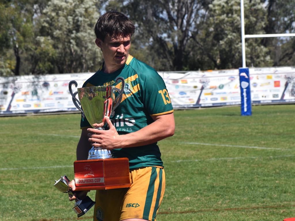 St Brendan's opens rugby league captain Simon Green with the coveted Dolphins Cup.