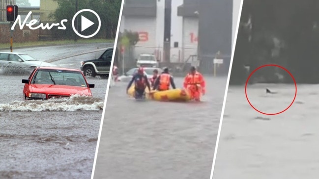 Incredible footage of NSW and QLD flooding causing evacuations