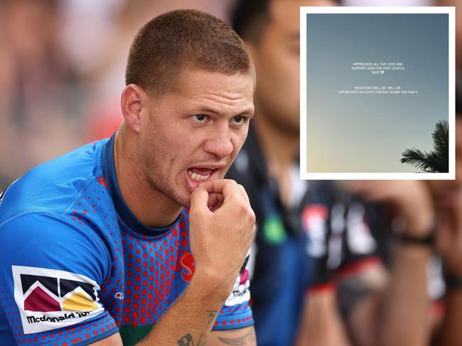 Ponga's cryptic post. Photo: Instagram and Getty Images