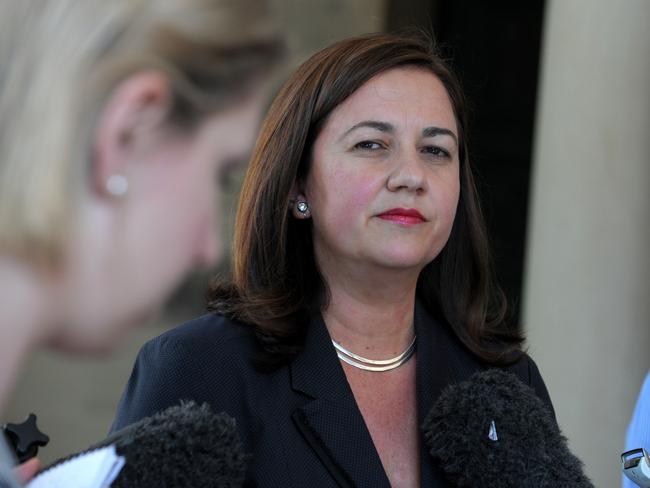 Annastacia Palaszczuk in 2012 when she announced she would contest the Queensland Labor leadership. Picture: AAP Image/Dan Peled