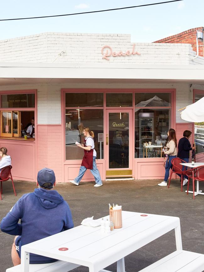 Pretty in pink: The cafe is a hit with locals.