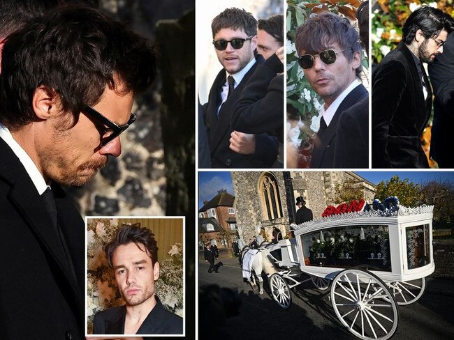 The former band members of One Direction at the funeral of Liam Payne.