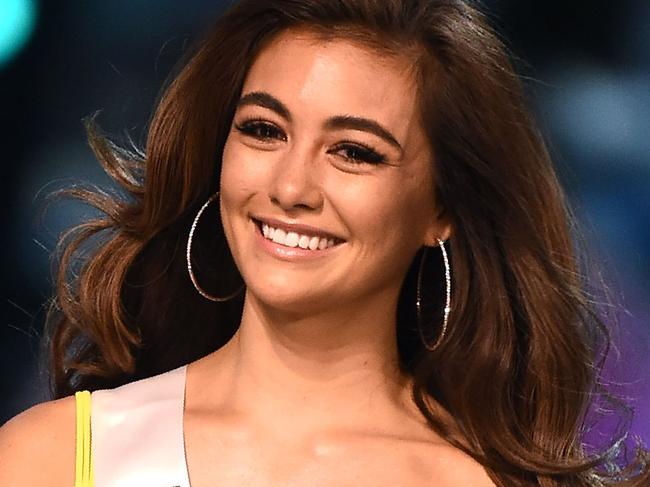 Francesca Hung of Australia competes in the swimsuit competition during the 2018 Miss Universe pageant in Bangkok on December 13, 2018. (Photo by Lillian SUWANRUMPHA / AFP)