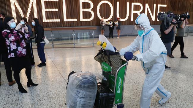 International flights arrive in Melbourne on November 1, 2021, after two years of Covid hell for Victoria. Picture: David Crosling