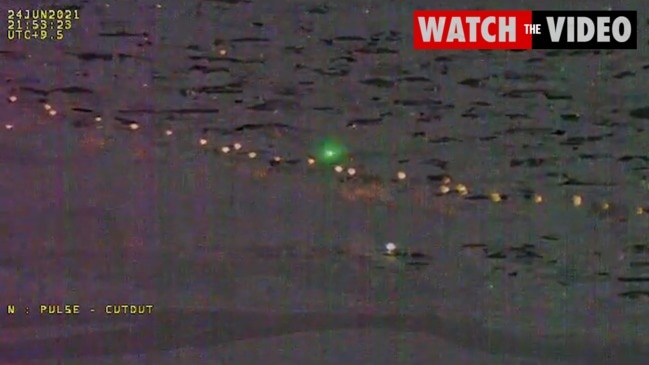 Laser pointed at police helicopter