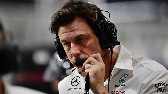 Mercedes AMG Petronas F1 Team's team principal Toto Wolff has all but given up