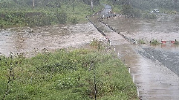 Savages Crossing at Fernvale, west of Brisbane on Tuesday morning. Picture: Qld Govt