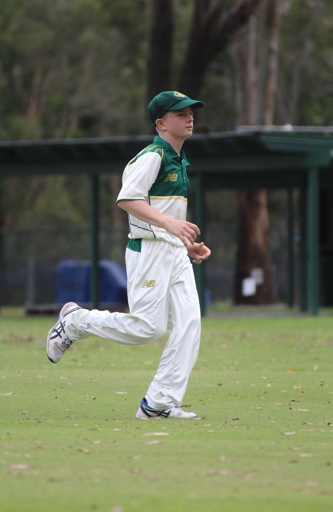 Adam Hogan. AIC First XI cricket between St Patrick'€™s College and Villanova College. Saturday February 10,2024.