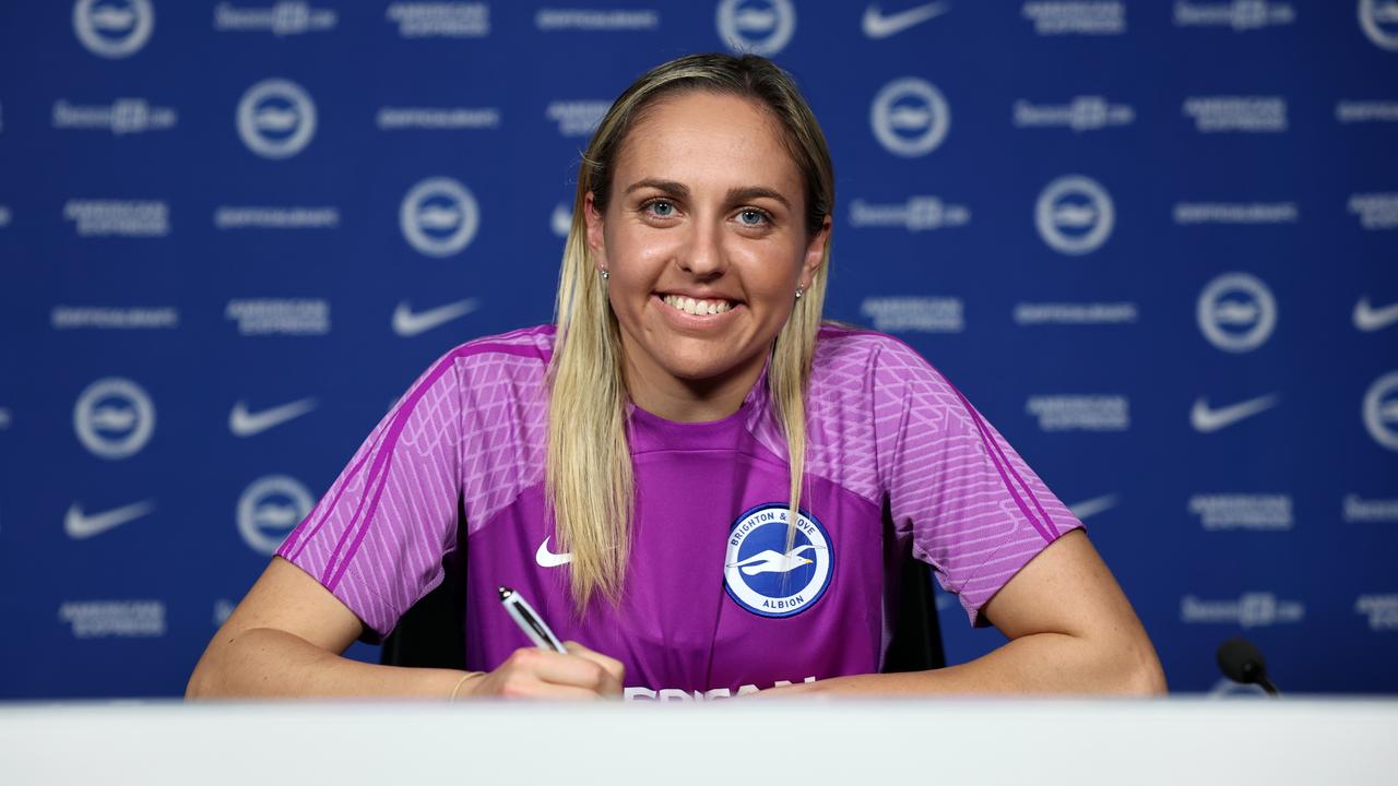 Rule’s Sydney FC teammate and fellow Matildas prospect Mackenzie Hawkesby has also joined Brighton, with her signing announced last week. Picture: Brighton &amp; Hove Albion