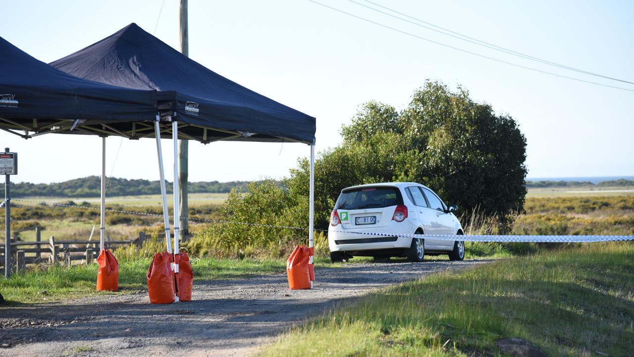 A crime scene at Pardoe Rd, Wesley Vale, where a Tasmanian man in his sixties was discovered deceased about 6am this morning. Picture: Alex Treacy