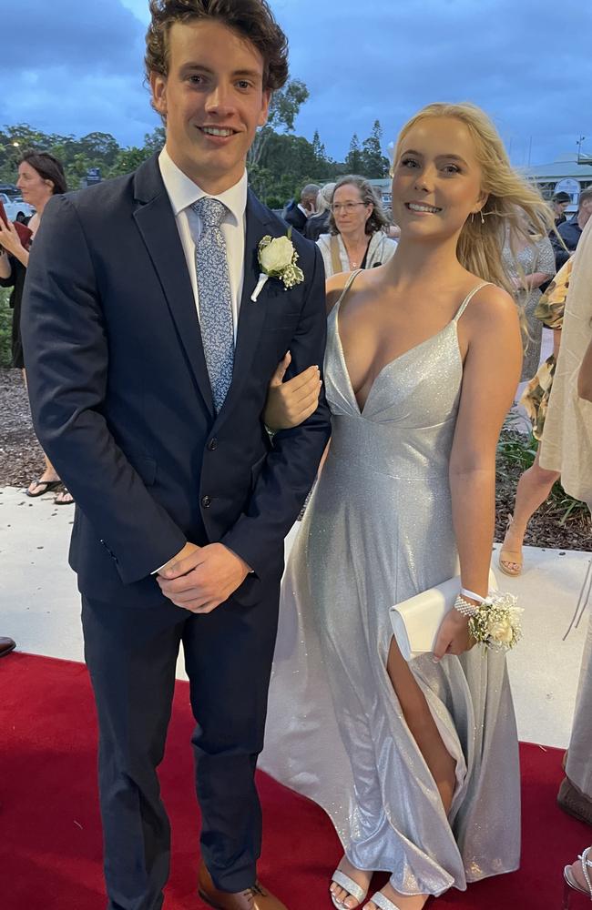 Connor and Emma at the 2023 Mountain Creek State High formal.