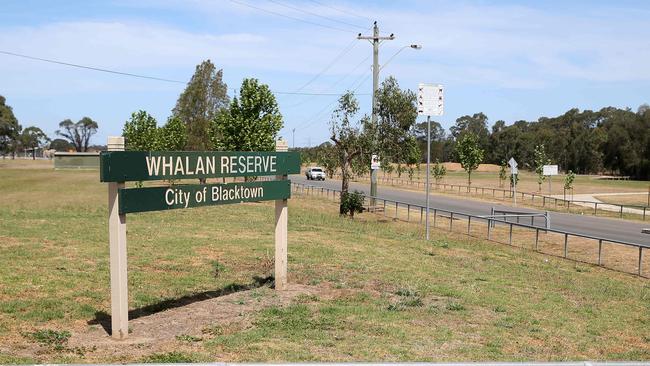 Whalan Reserve where the melee took place.