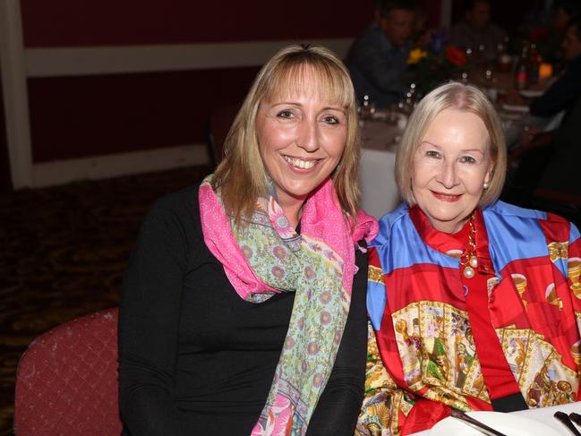 Mary O'Neill and Kathryn Barnes at the Jumpers and Jazz in July Winter Dinner and Concert at the Warwick Town Hall on Friday, July 22.