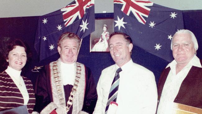 The Gold Coast City Council’s Health and Town Planning committee July 1980 (L-R) Ald. Betty Diamond, Mayor Keith Hunt, Chairman Denis O'Connell and Ald. John Laws. supplied photo.