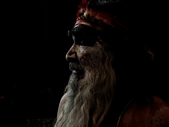 An Aboriginal elder from Sydney. Picture: Luke Fuda