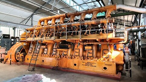 The engine in the Lismore power station. Picture: William Parrinder