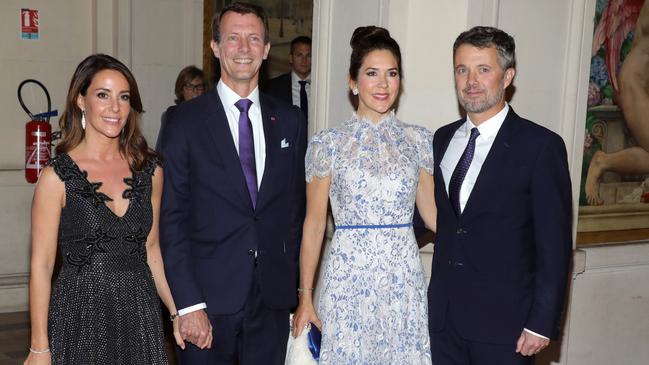 Princess Marie of Denmark, Prince Joachim of Denmark, Crown Princess Mary of Denmark and Crown Prince Frederik of Denmark. Picture: Getty