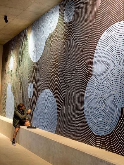 Indigenous artist Otis Hope Carey created a stunning - and huge - mural inside. Picture: Instagram