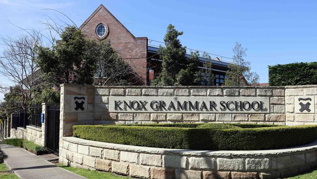 Knox Grammar School in Wahroonga is the state’s richest school, by a substantial distance. Picture: Tim Hunter