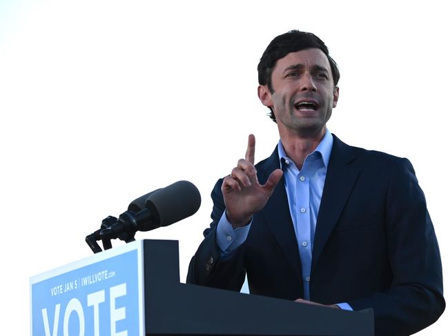 Jon Ossoff has beaten his Republican rival for a Senate seat. Picture: AFP.