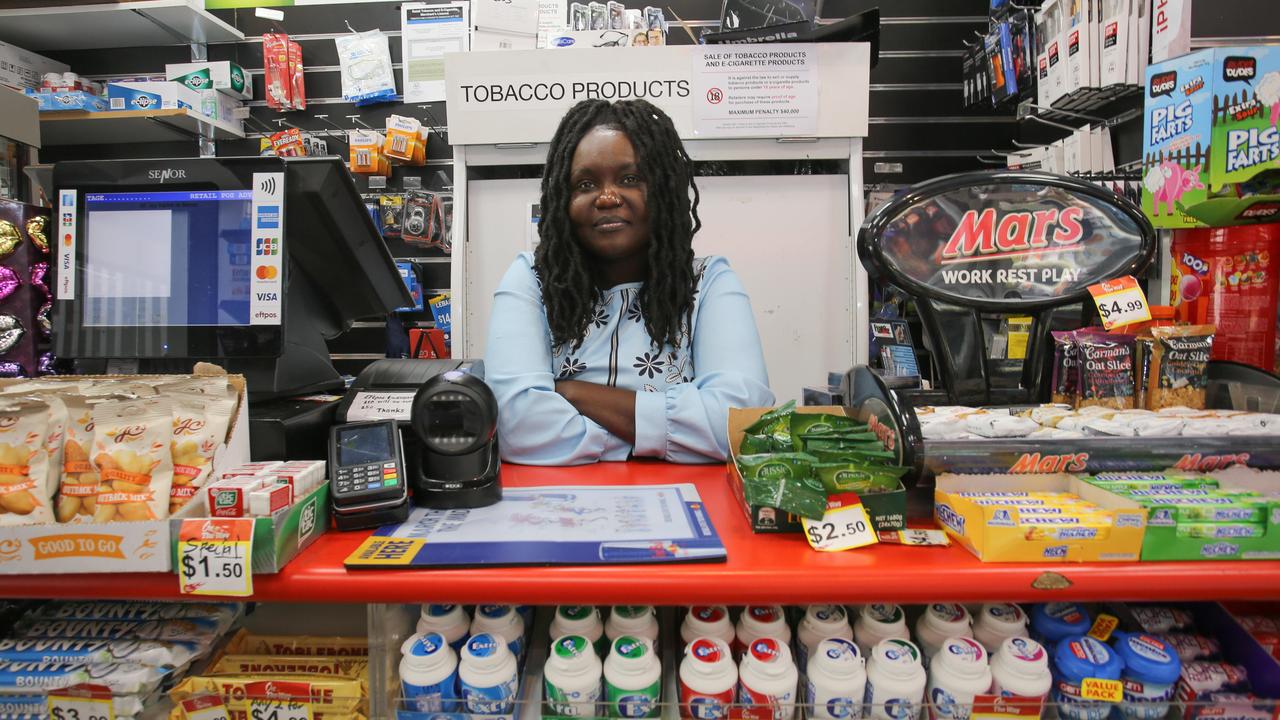 Marta Rob, owner of On The Way Convenience Store in the CBD, says homeless people often cause problems for her business. Picture: Brett Hartwig