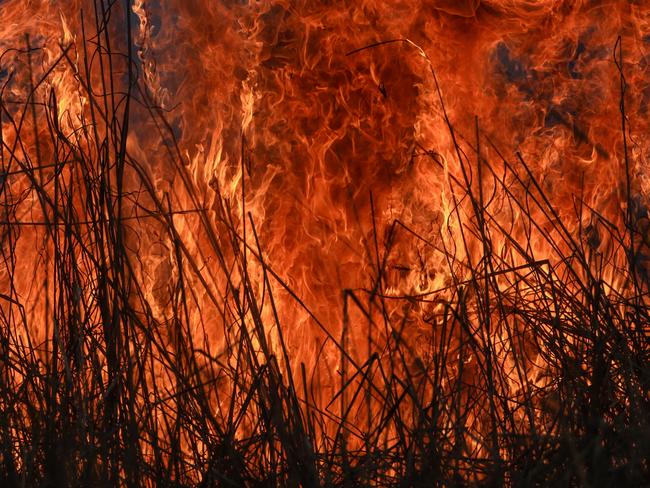 Bushfire in the Northern Territory on September 15, 2022. Picture: Glenn Campbell