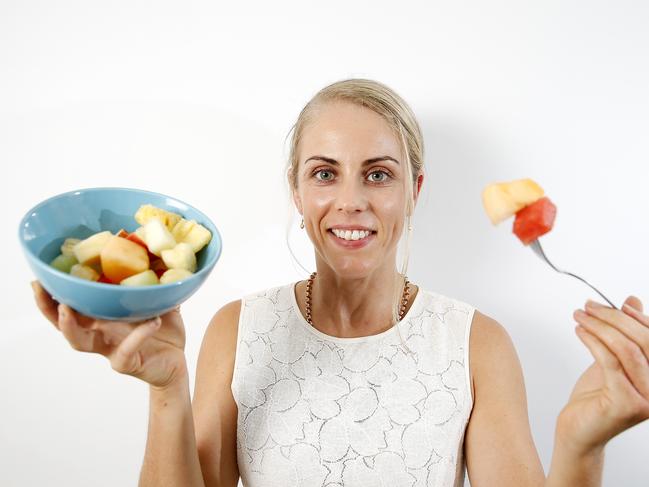 Katie King posing at The Balanced Nutritionist, Brisbane 9th of January 2019.  (AAP Image/Josh Woning)