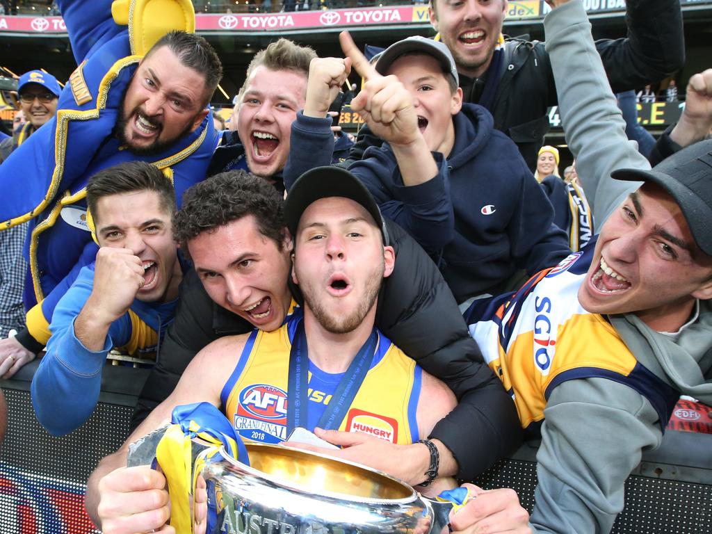 Venables played in West Coast’s 2018 premiership. Picture: David Caird