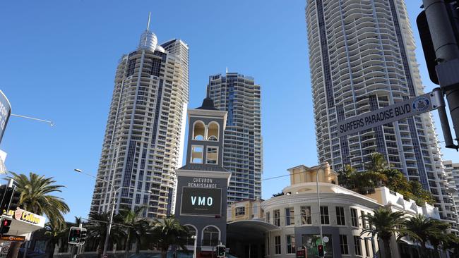 A body corporate fight broke out at Chervon Renaissance, one of the Gold Coast's biggest residential towers. Picture Glenn Hampson