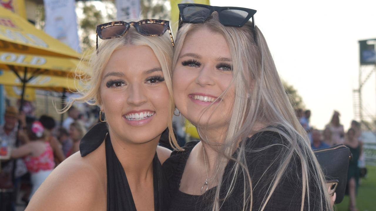 (Left to right) Mackenzie Morgan and Makayla Kickbush at the Brown Macaulay &amp; Warren Gympie Cup Day, 2021.