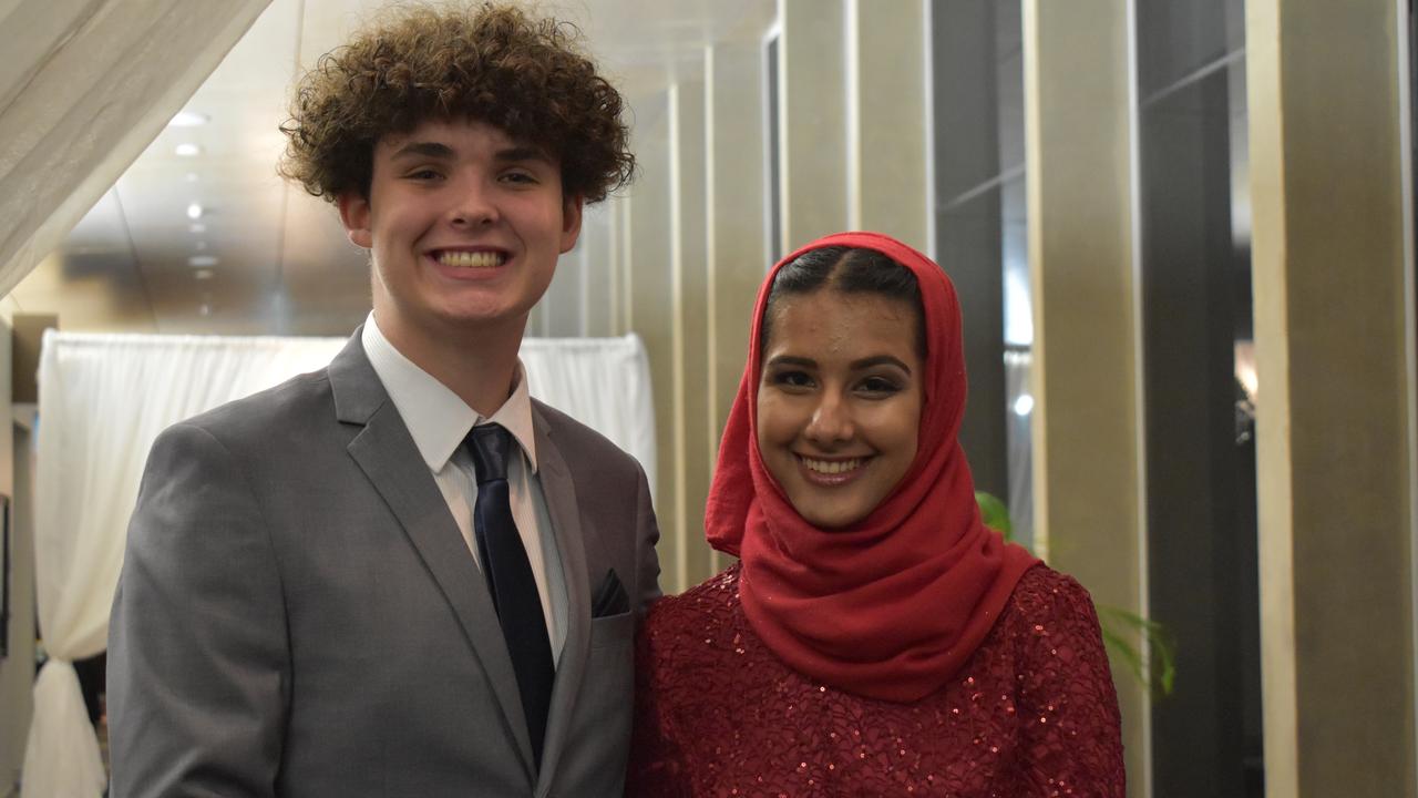 Benjamin Gibbs and Sameela Wahab at the Whitsunday Anglican School formal at the MECC on Saturday September 19. Picture: Zizi Averill